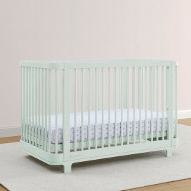 Nest 4 In 1 Convertible Baby Crib with Rounded Design and Adjustable Mattress Height