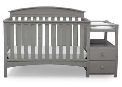 Abby Convertible Crib and Changing Table Combo with Storage Drawers and Adjustable Mattress Height