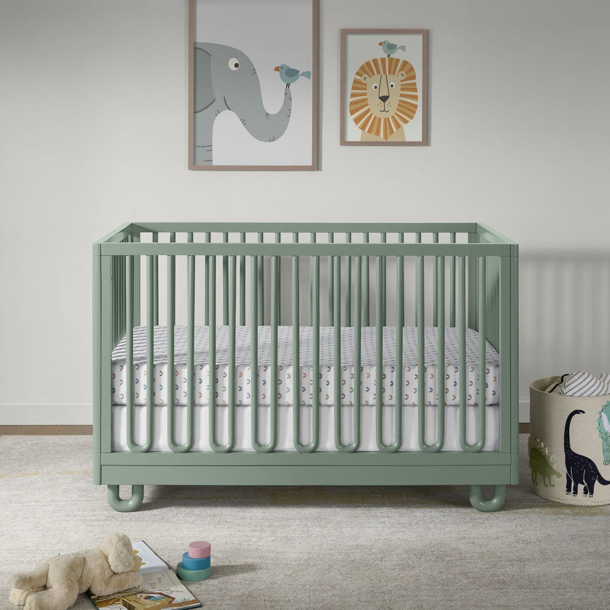 Soho Baby Meridian 3-in-1 Convertible Crib with Arched Slats