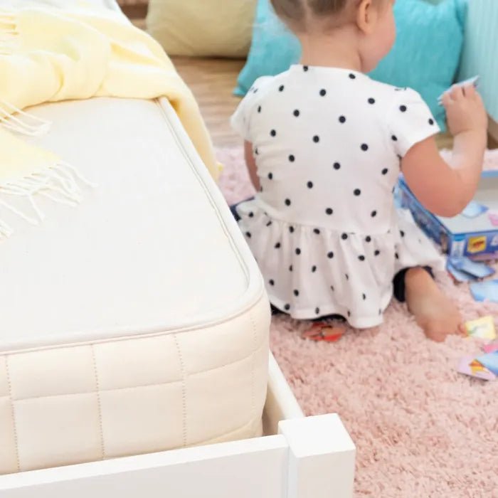 Organic 2-in-1 Waterproof Kids Mattress for First Big Kid Beds