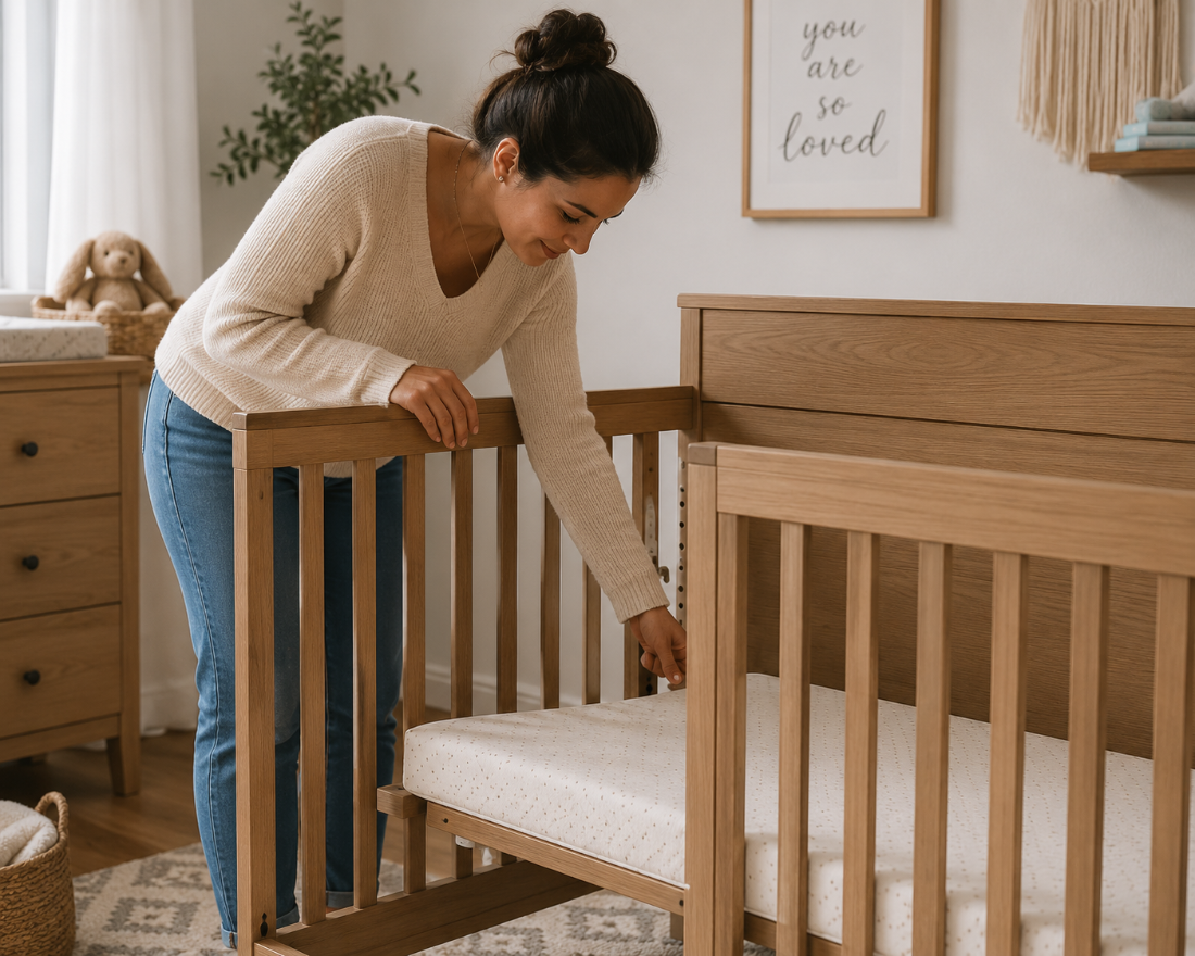 Kali II Nursery 4-in-1 Convertible Crib with Built-In Changer & Storage Drawer
