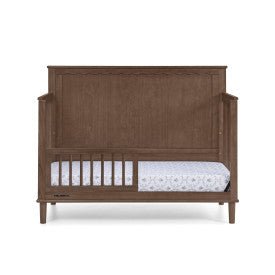 Penelope 6 In 1 Convertible Baby Crib with Scalloped Design and Adjustable Mattress Height