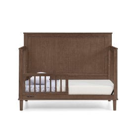 Penelope 6 In 1 Convertible Baby Crib with Scalloped Design and Adjustable Mattress Height