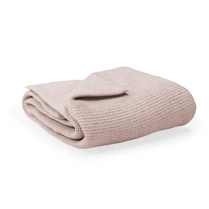 Organic Waffle Cotton Baby Blanket Soft Breathable Nursery Essential