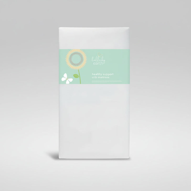 Lullaby Earth LE10 non-toxic crib mattress in white from BungleCribs.com