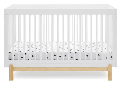 Poppy 4-in-1 Convertible Crib Solid Wood Baby Bed with Modern Design