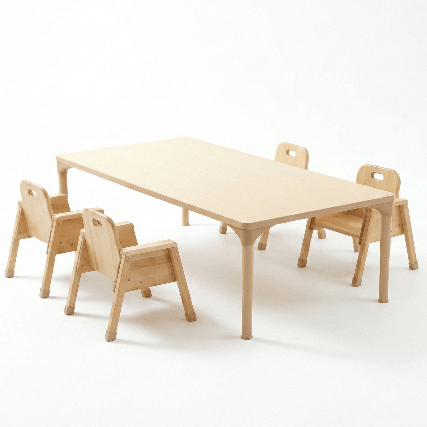 Rectangular Adjustable Kids Table – 13" to 17" Height | Toddler & Preschool Classroom Activity Table