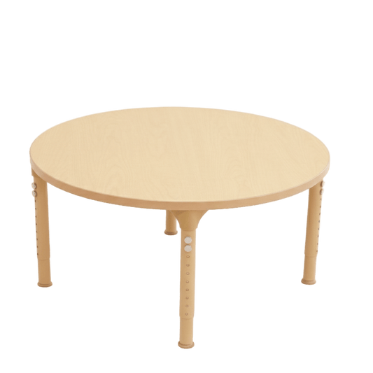 Round Adjustable Kids Table – 36" Diameter, 13" to 17" Height | Toddler & Preschool Activity Table for Classrooms & Daycares