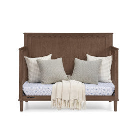 Penelope 6 In 1 Convertible Baby Crib with Scalloped Design and Adjustable Mattress Height