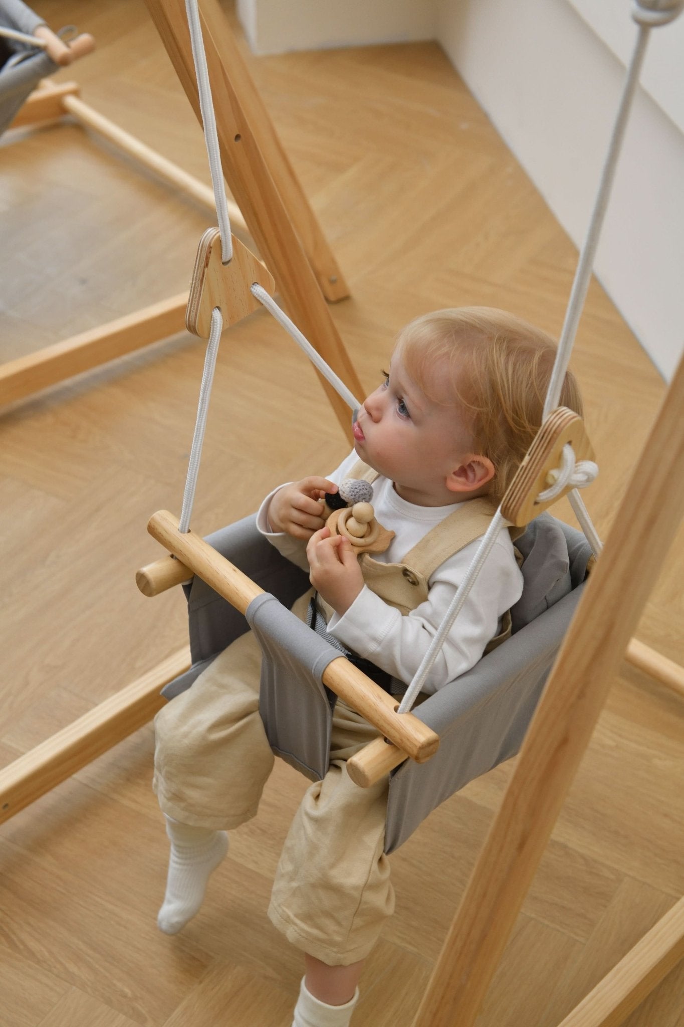 Spruce | Foldable Baby Swing - Blue Wave