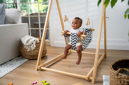 Spruce | Foldable Baby Swing - Blue Wave