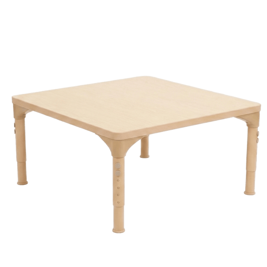 Square Adjustable Kids Table – 13" to 17" Height | Preschool & Toddler Activity Table for Classrooms & Daycares