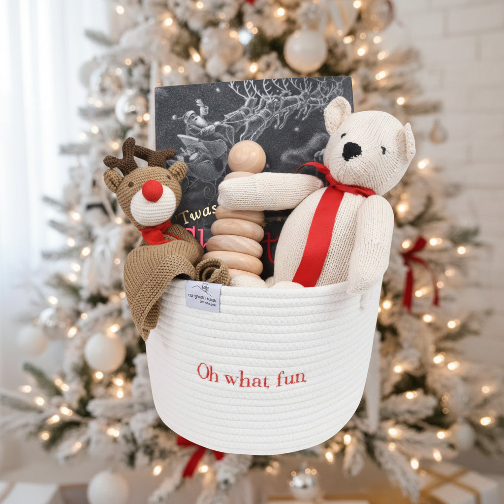 Oh, What Fun! Christmas Baby Gift Basket