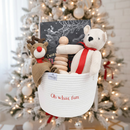 Oh, What Fun! Christmas Baby Gift Basket