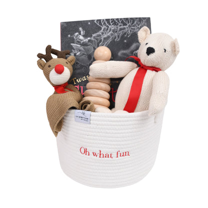 Oh, What Fun! Christmas Baby Gift Basket