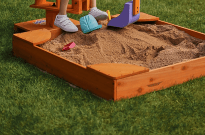 Wooden Sandbox – Durable Outdoor Play Area, Perfect for Excavator