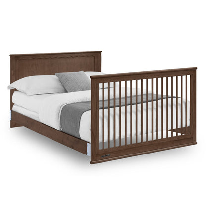 Penelope 6 In 1 Convertible Baby Crib with Scalloped Design and Adjustable Mattress Height