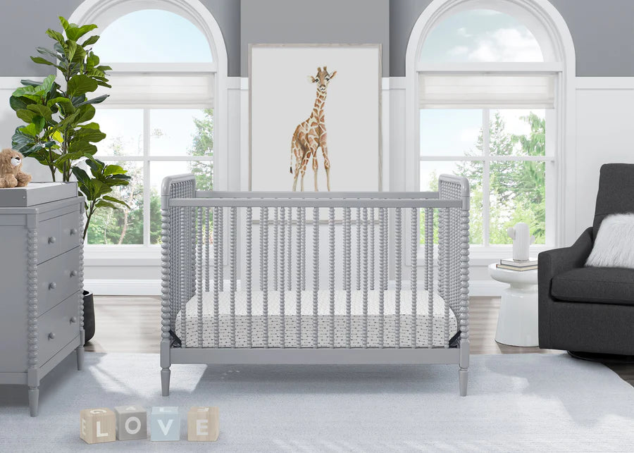 Saint 4-in-1 Convertible Crib - Timeless Jenny Lind Style, Converts to Toddler Bed