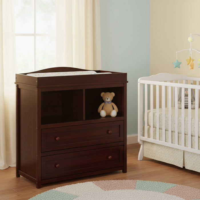 AFG Leila 2 Drawer Changer Espresso