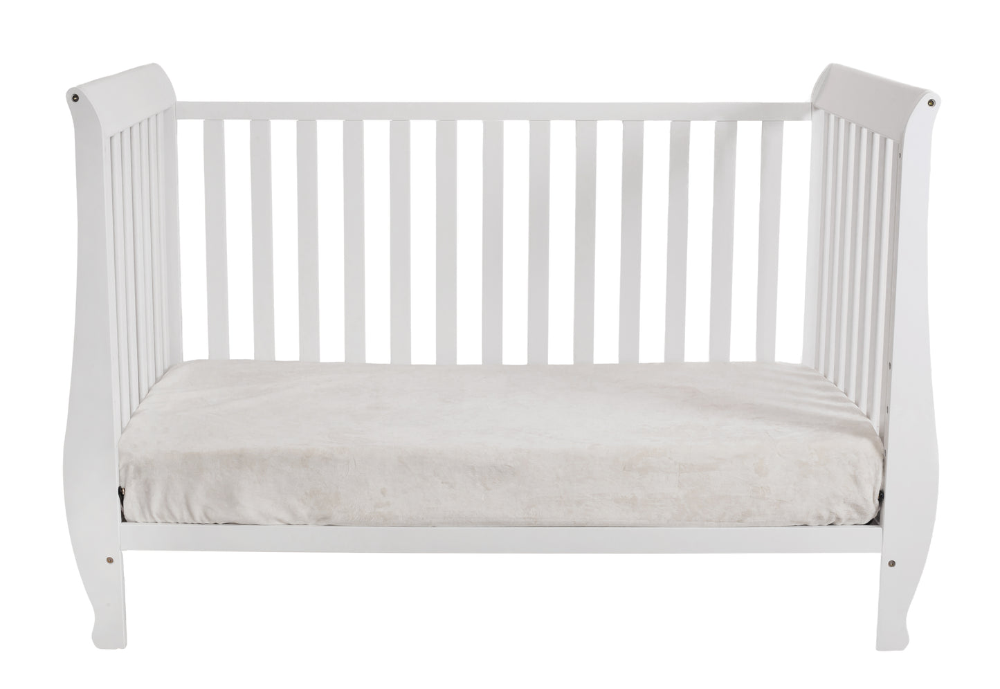 Naomi 4-IN-1 Convertible Baby Crib With Toddler Rail and Mattress