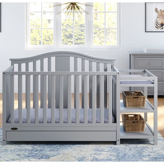 4-in-1 Convertible Crib Changer with Storage