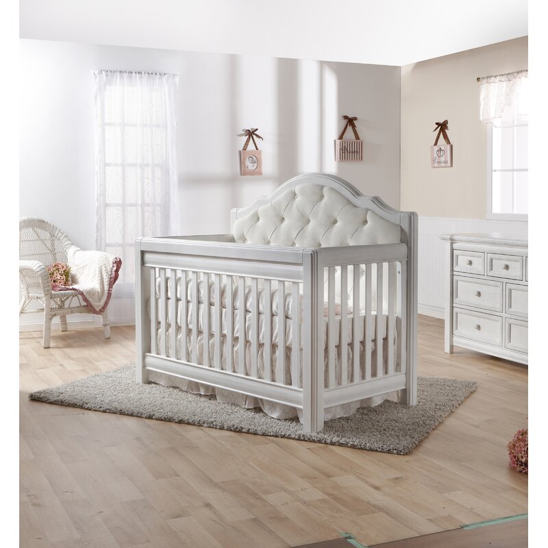 5-in-1 Convertible Upholstered Crib
