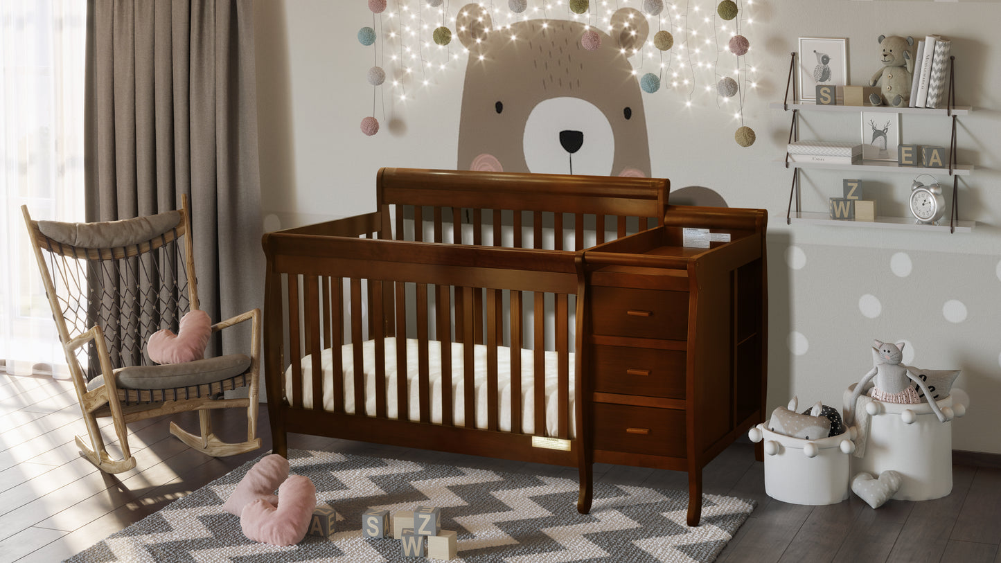 Kimberly Convertible Crib with Changing Table