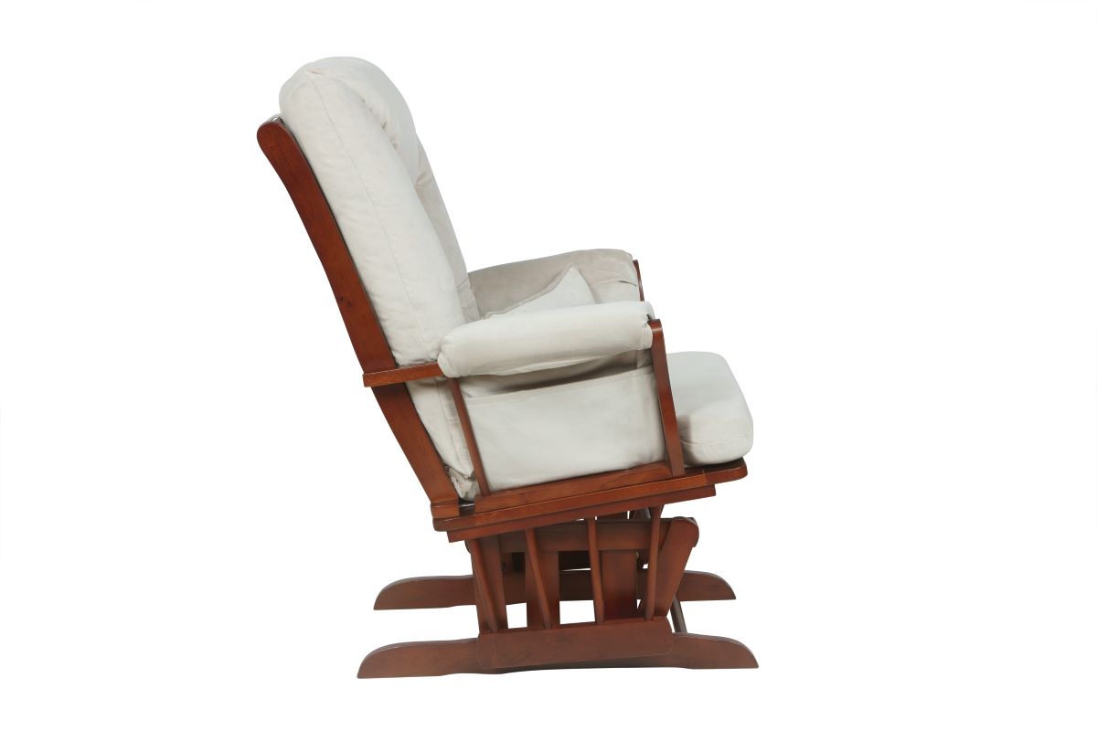 Alice Glider Chair and Ottoman with Pillow