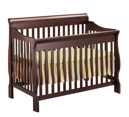 Orbelle Lifestyle Convertible 4 in 1 Sleigh Crib With Mattress