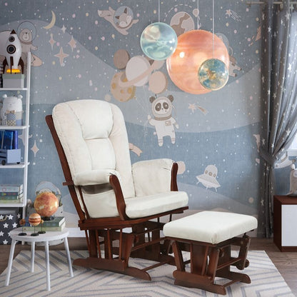 Alice Glider Chair and Ottoman without Pillow