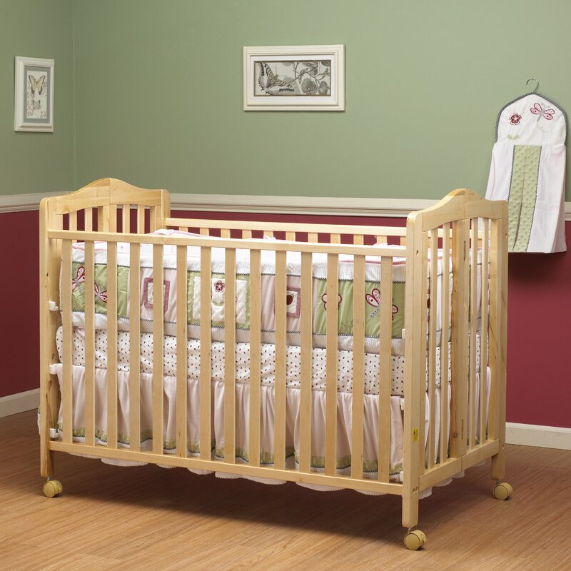 Orbelle Lisa Full Size Folding Crib With Mattress
