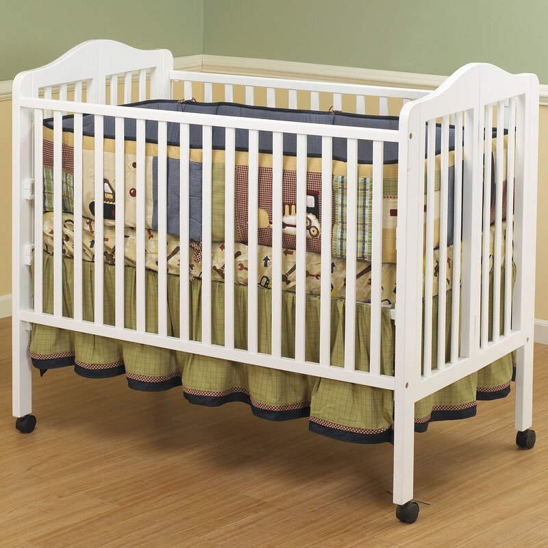 Orbelle Lisa Full Size Folding Crib With Mattress