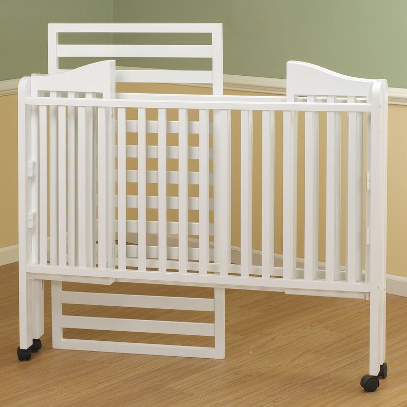 Orbelle Lisa Full Size Folding Crib With Mattress